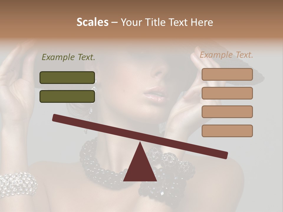 Necklace Bathing Exy PowerPoint Template