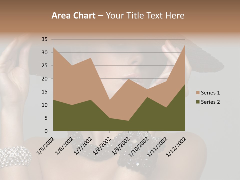 Necklace Bathing Exy PowerPoint Template