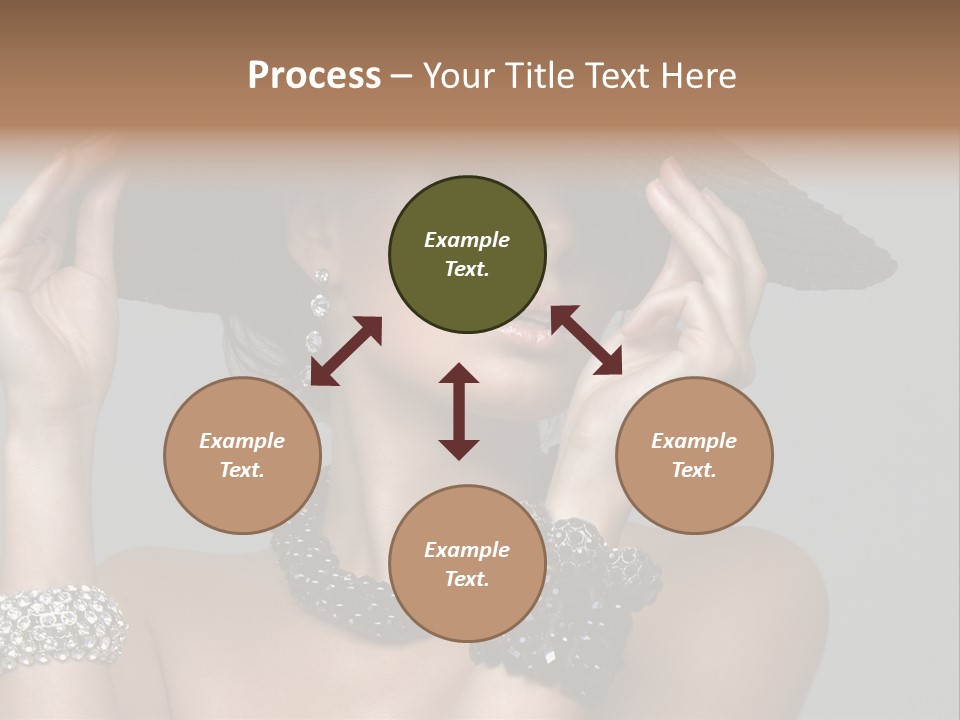 Necklace Bathing Exy PowerPoint Template