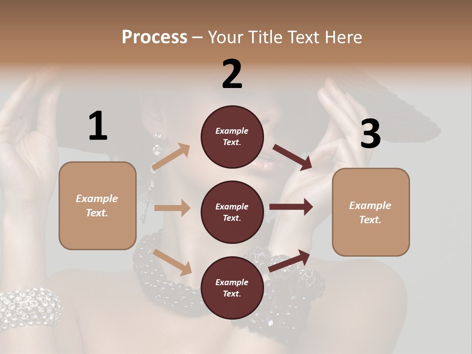 Necklace Bathing Exy PowerPoint Template