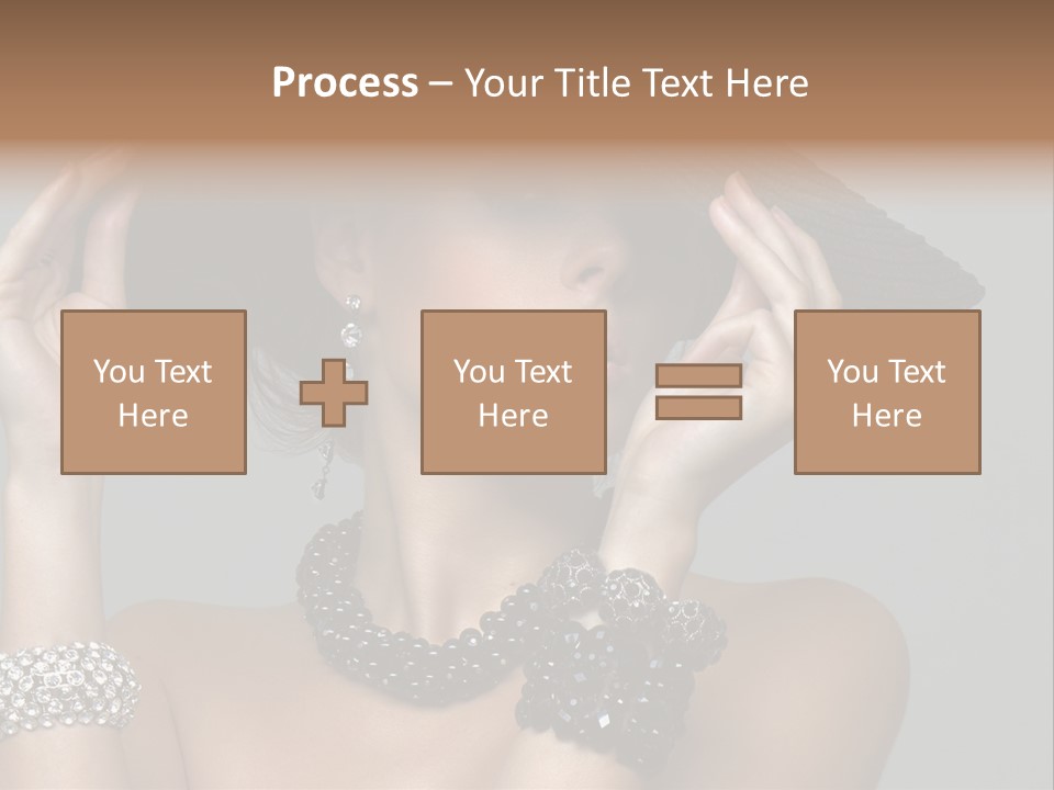 Necklace Bathing Exy PowerPoint Template