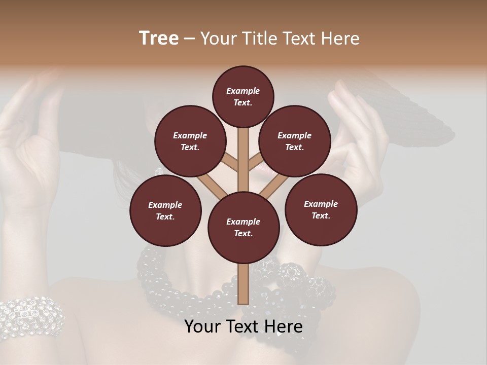 Necklace Bathing Exy PowerPoint Template