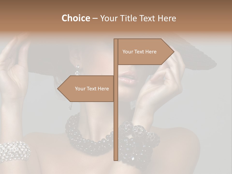 Necklace Bathing Exy PowerPoint Template