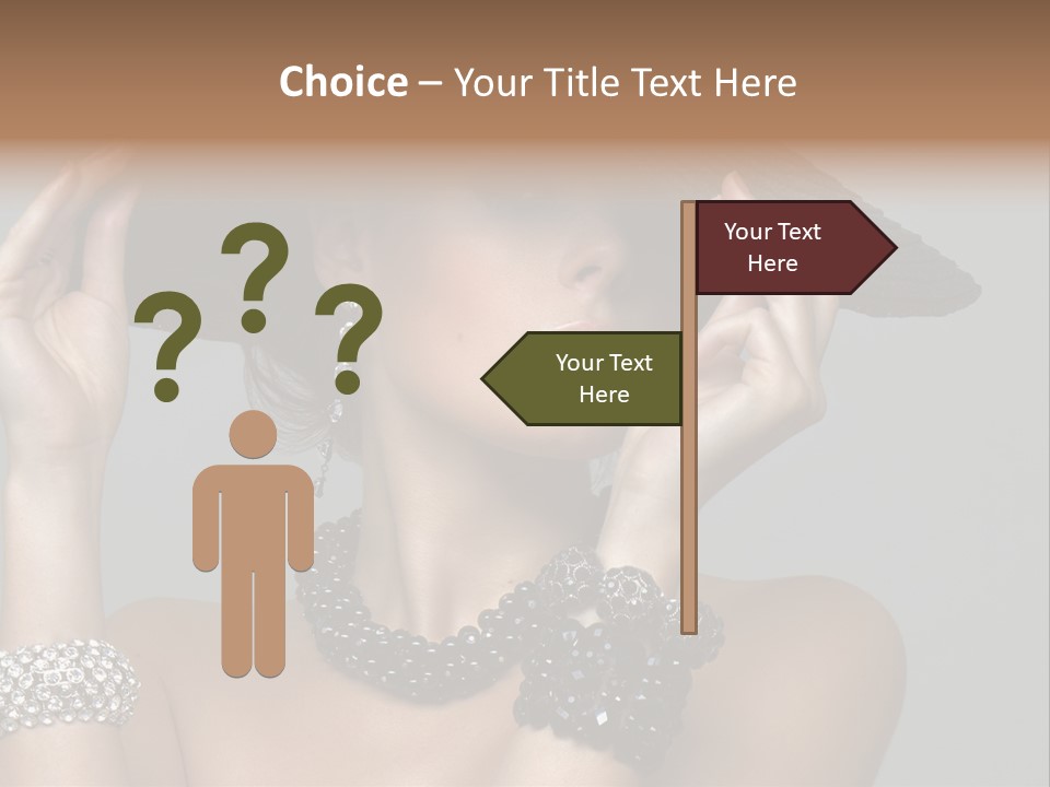 Necklace Bathing Exy PowerPoint Template