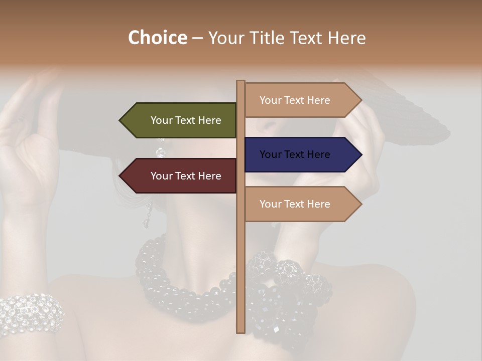 Necklace Bathing Exy PowerPoint Template