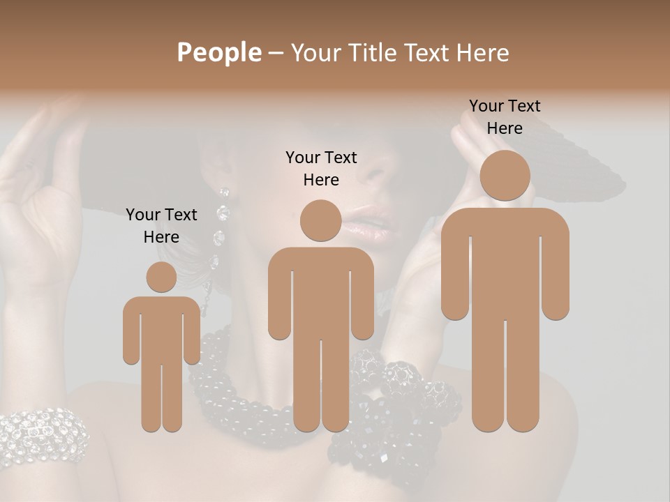 Necklace Bathing Exy PowerPoint Template