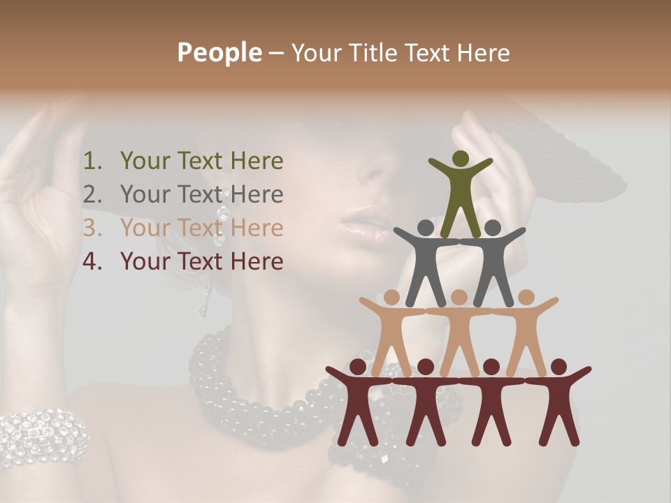 Necklace Bathing Exy PowerPoint Template