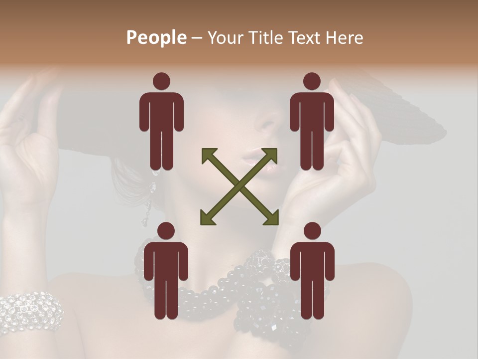 Necklace Bathing Exy PowerPoint Template