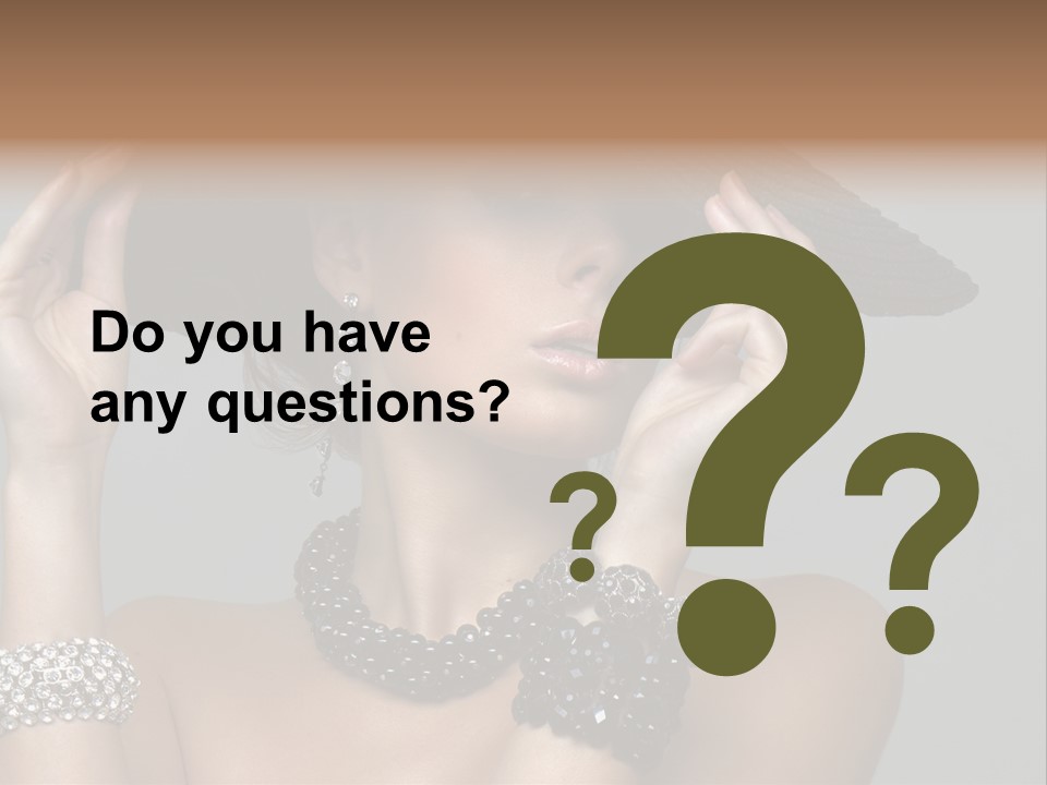 Necklace Bathing Exy PowerPoint Template