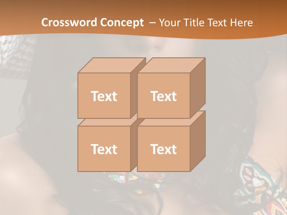 Adult Posing Luxurious PowerPoint Template