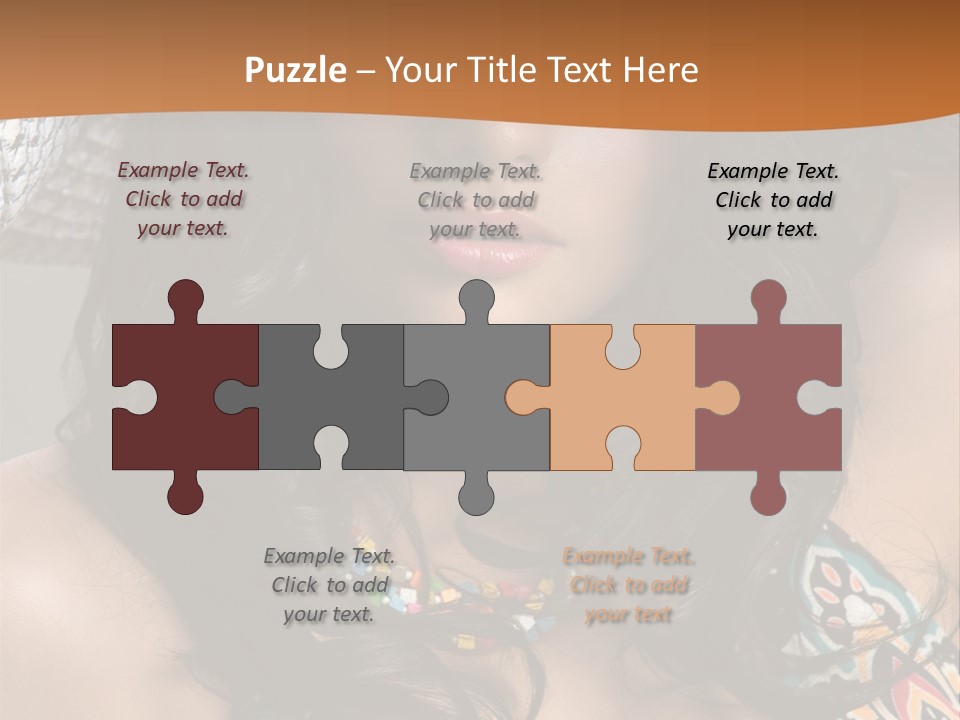 Adult Posing Luxurious PowerPoint Template