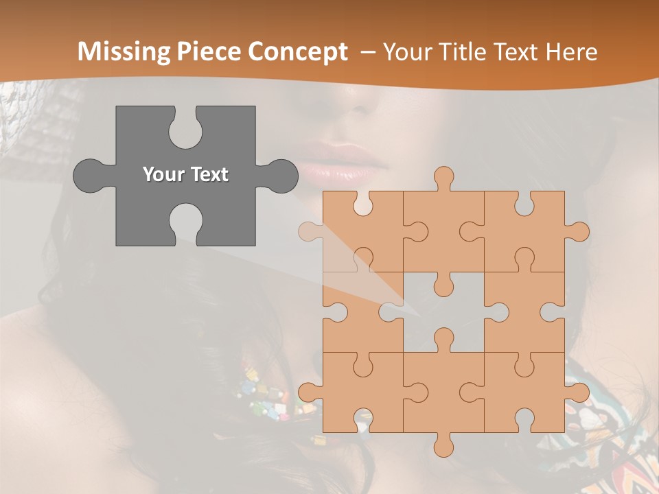 Adult Posing Luxurious PowerPoint Template