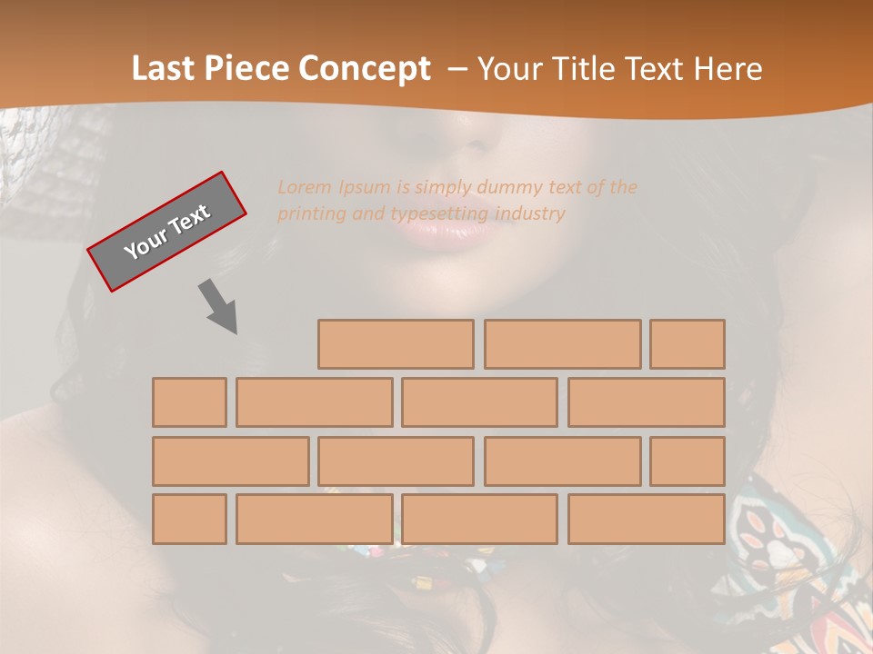 Adult Posing Luxurious PowerPoint Template