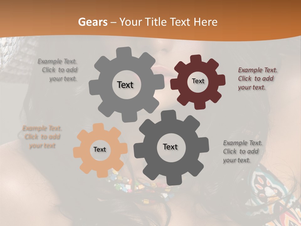 Adult Posing Luxurious PowerPoint Template