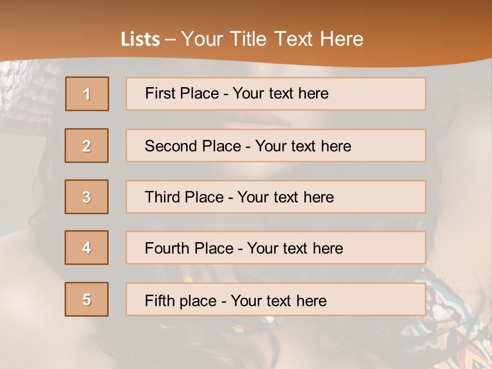 Adult Posing Luxurious PowerPoint Template