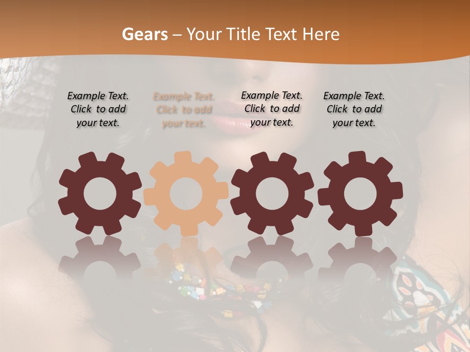 Adult Posing Luxurious PowerPoint Template