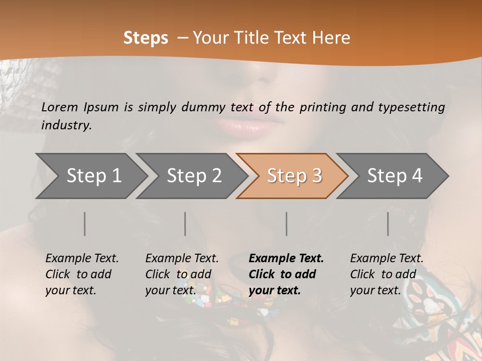 Adult Posing Luxurious PowerPoint Template