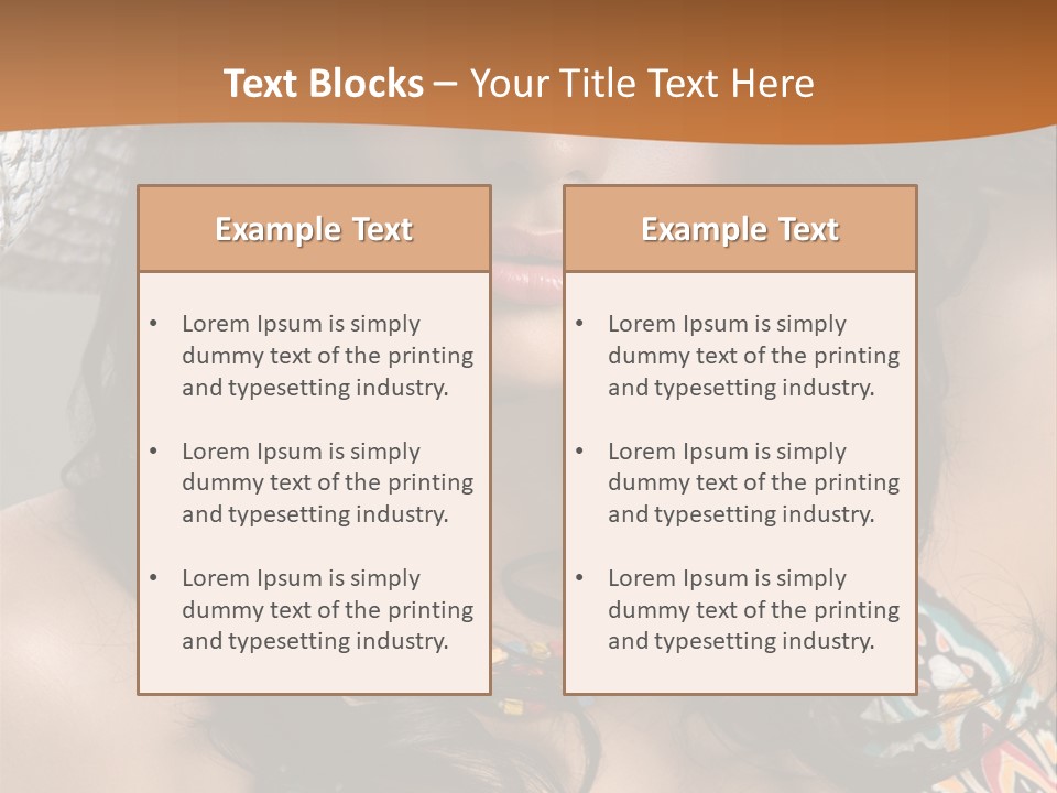 Adult Posing Luxurious PowerPoint Template