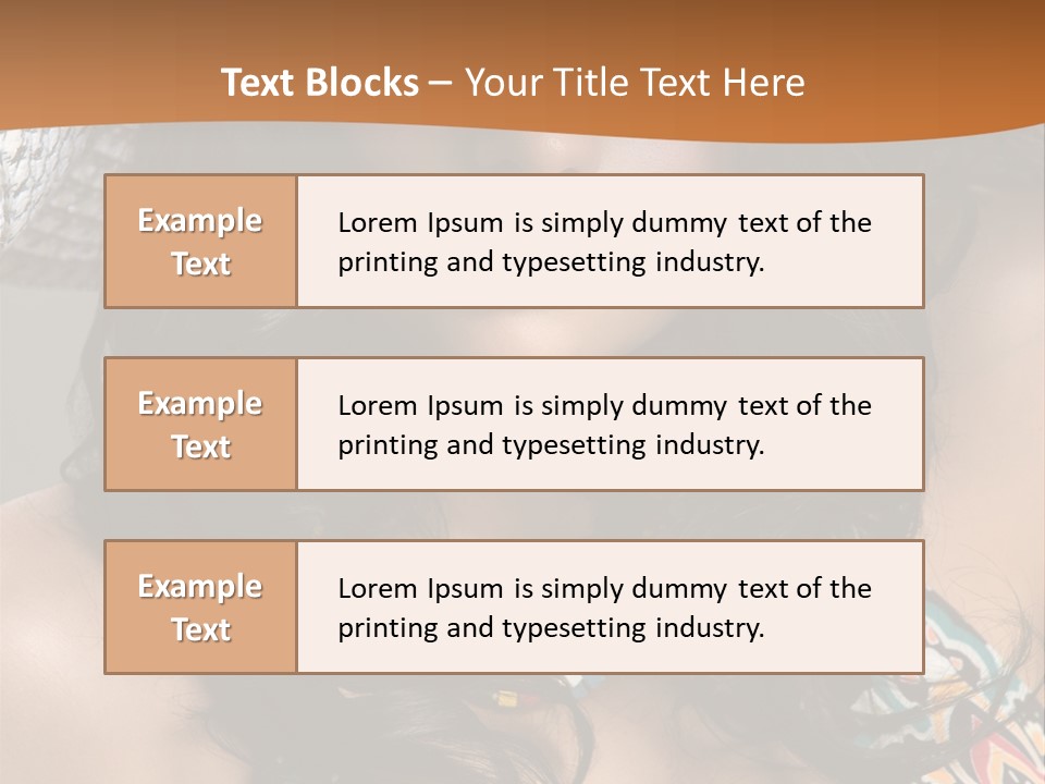 Adult Posing Luxurious PowerPoint Template