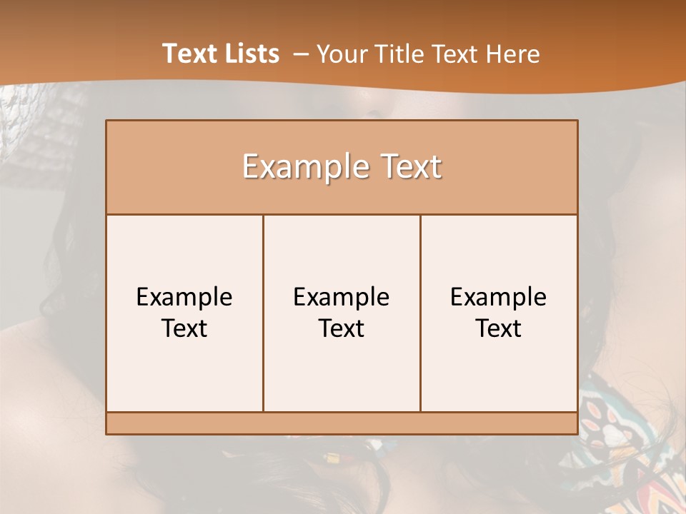Adult Posing Luxurious PowerPoint Template