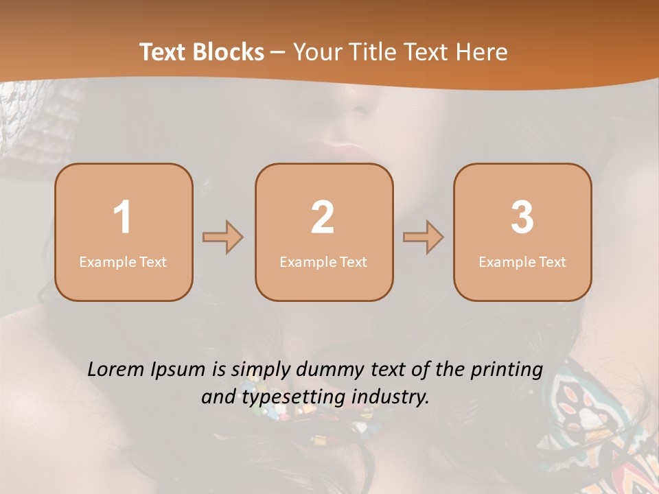 Adult Posing Luxurious PowerPoint Template