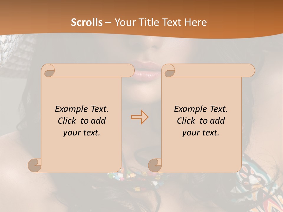 Adult Posing Luxurious PowerPoint Template