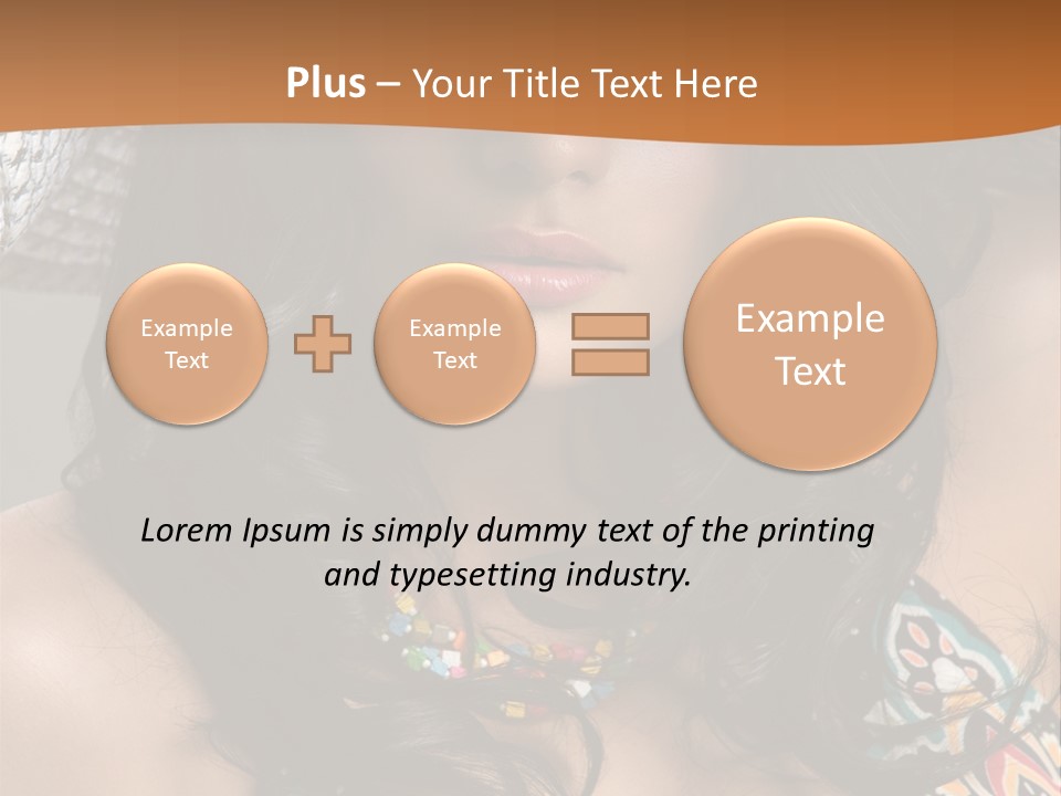 Adult Posing Luxurious PowerPoint Template