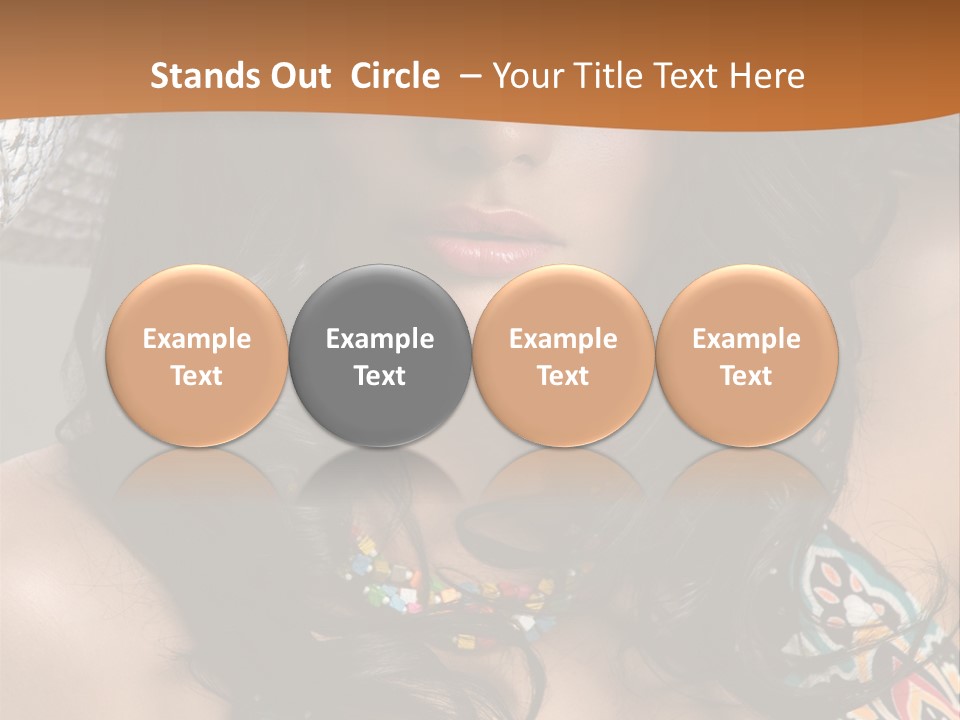 Adult Posing Luxurious PowerPoint Template