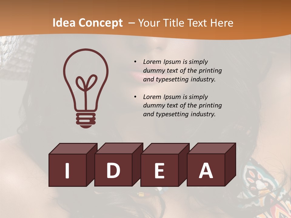 Adult Posing Luxurious PowerPoint Template