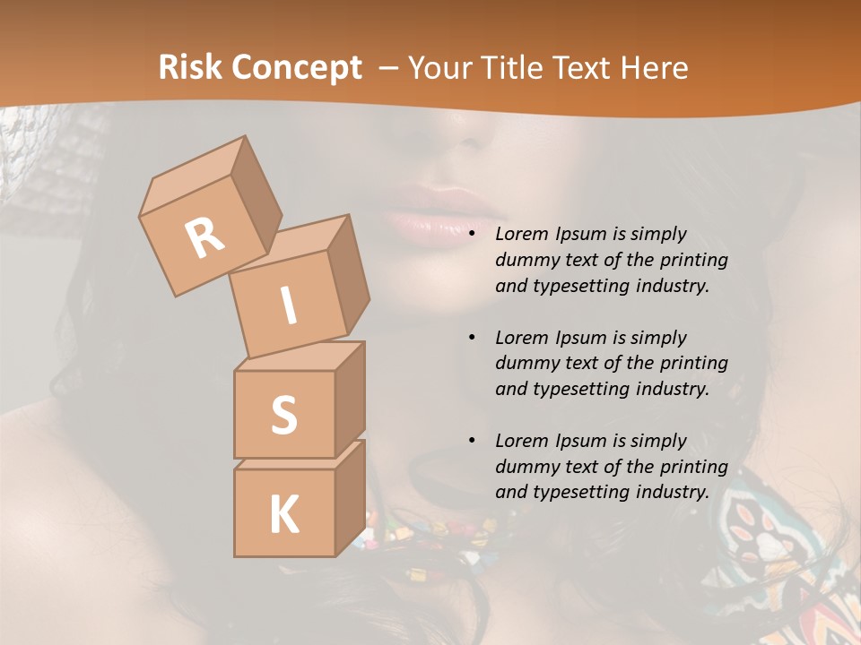 Adult Posing Luxurious PowerPoint Template