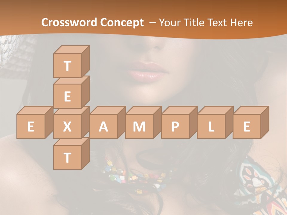 Adult Posing Luxurious PowerPoint Template