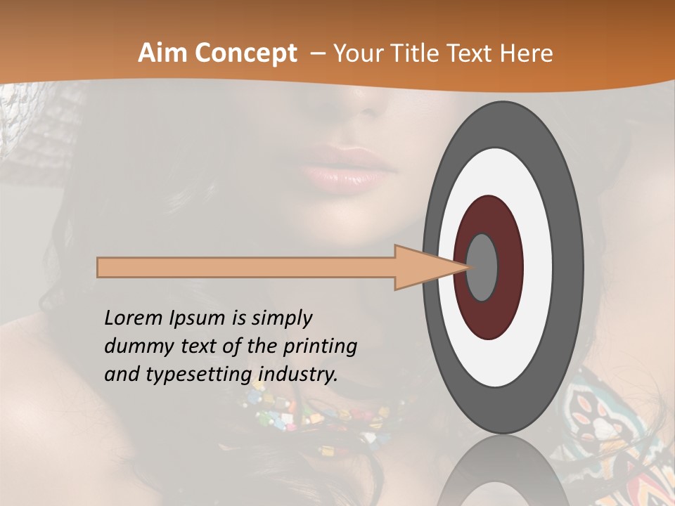 Adult Posing Luxurious PowerPoint Template