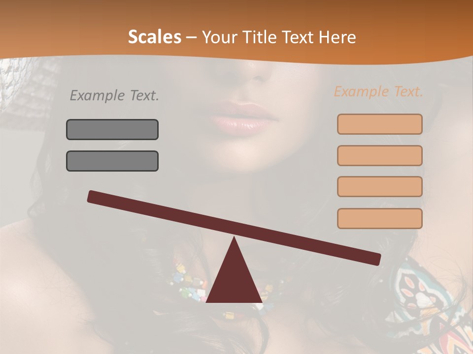 Adult Posing Luxurious PowerPoint Template
