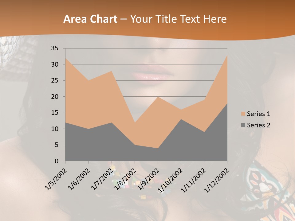 Adult Posing Luxurious PowerPoint Template