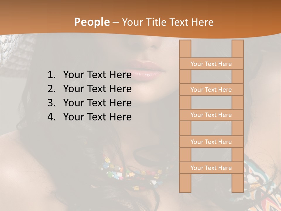 Adult Posing Luxurious PowerPoint Template