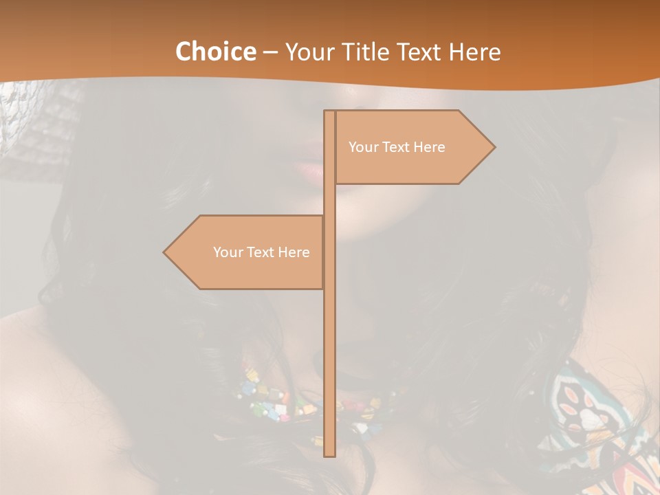 Adult Posing Luxurious PowerPoint Template