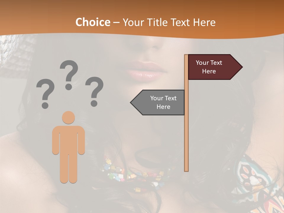 Adult Posing Luxurious PowerPoint Template