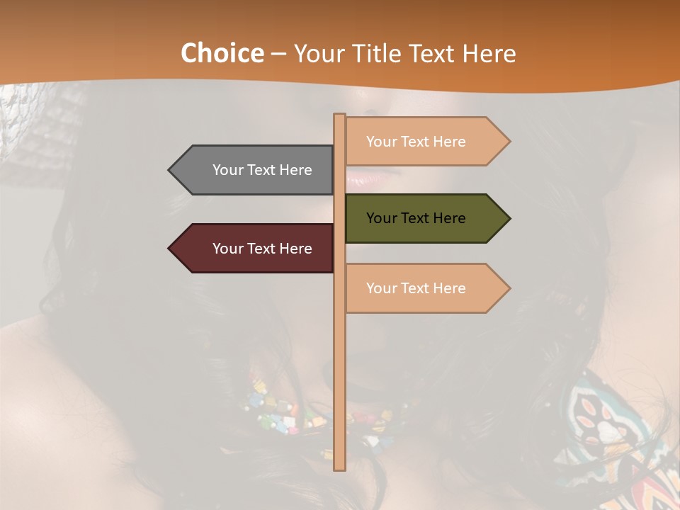 Adult Posing Luxurious PowerPoint Template