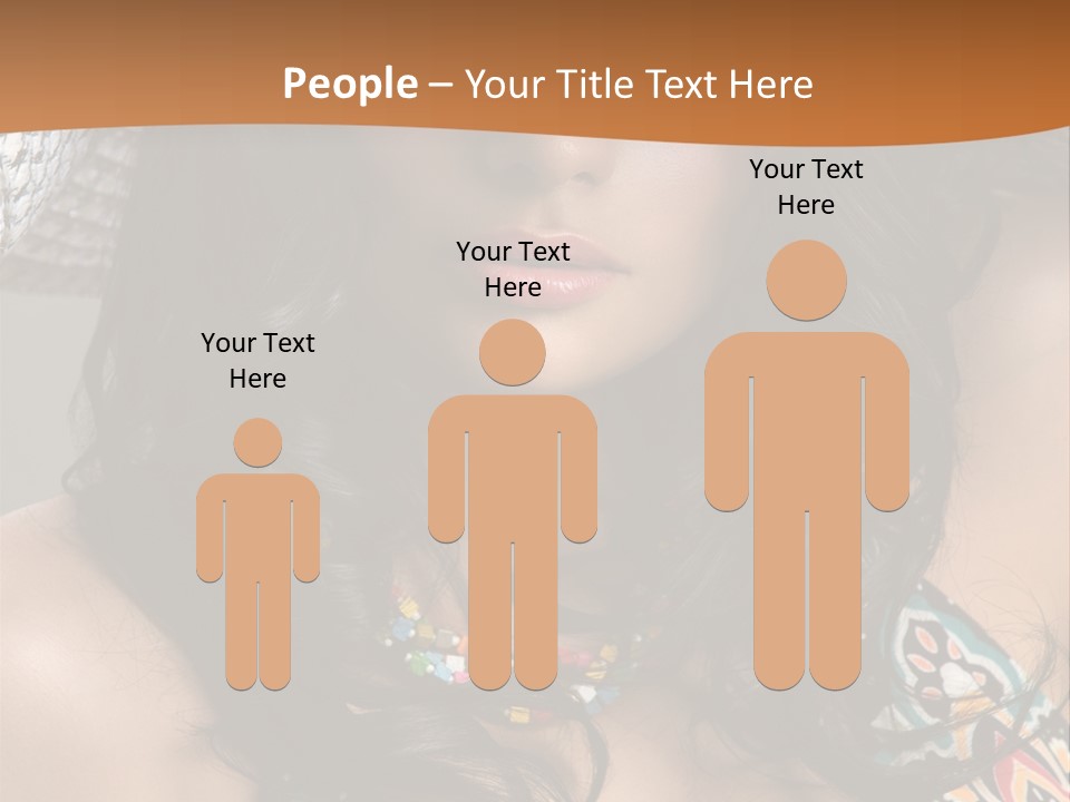 Adult Posing Luxurious PowerPoint Template