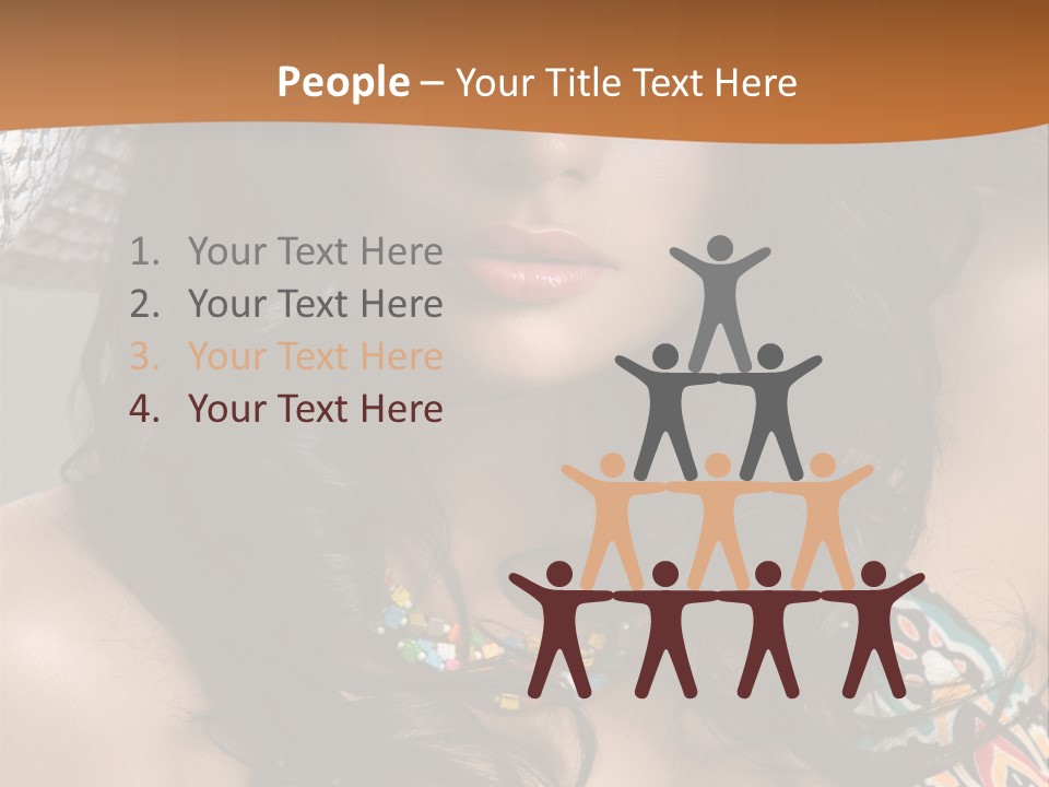 Adult Posing Luxurious PowerPoint Template