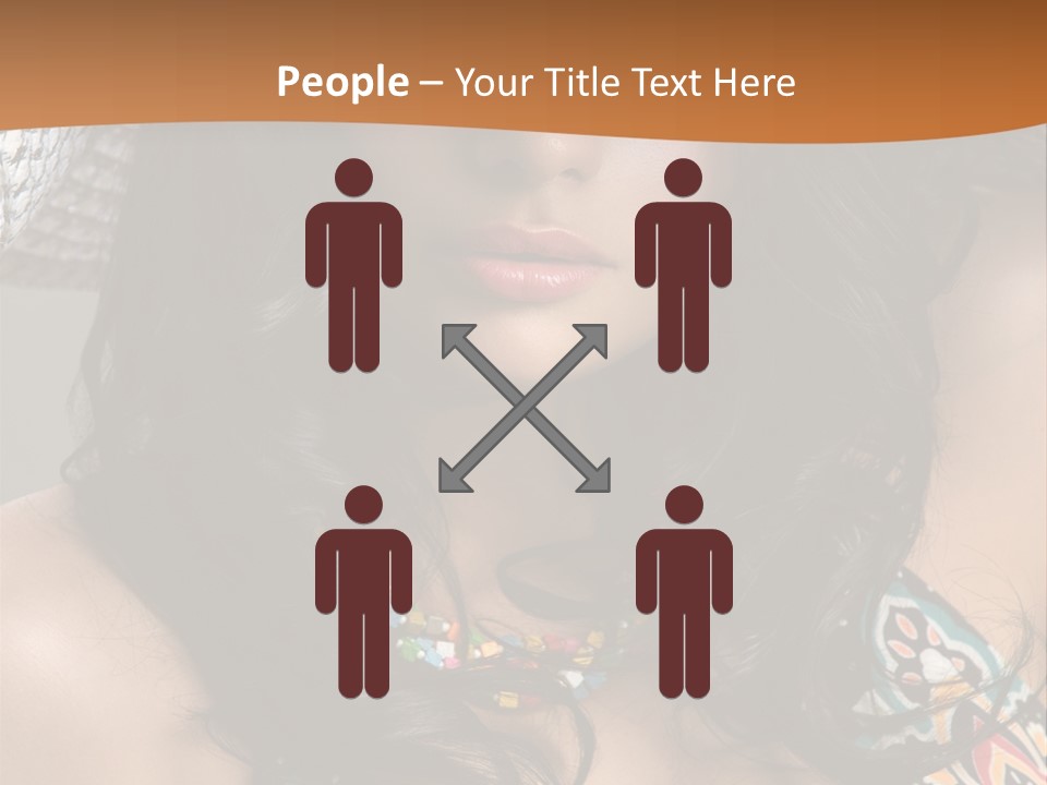 Adult Posing Luxurious PowerPoint Template