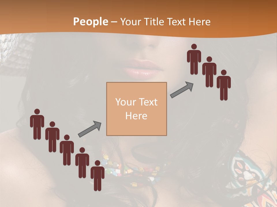 Adult Posing Luxurious PowerPoint Template