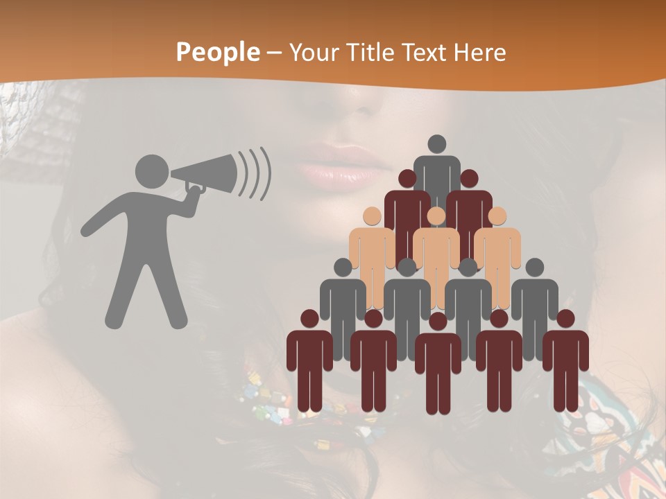 Adult Posing Luxurious PowerPoint Template