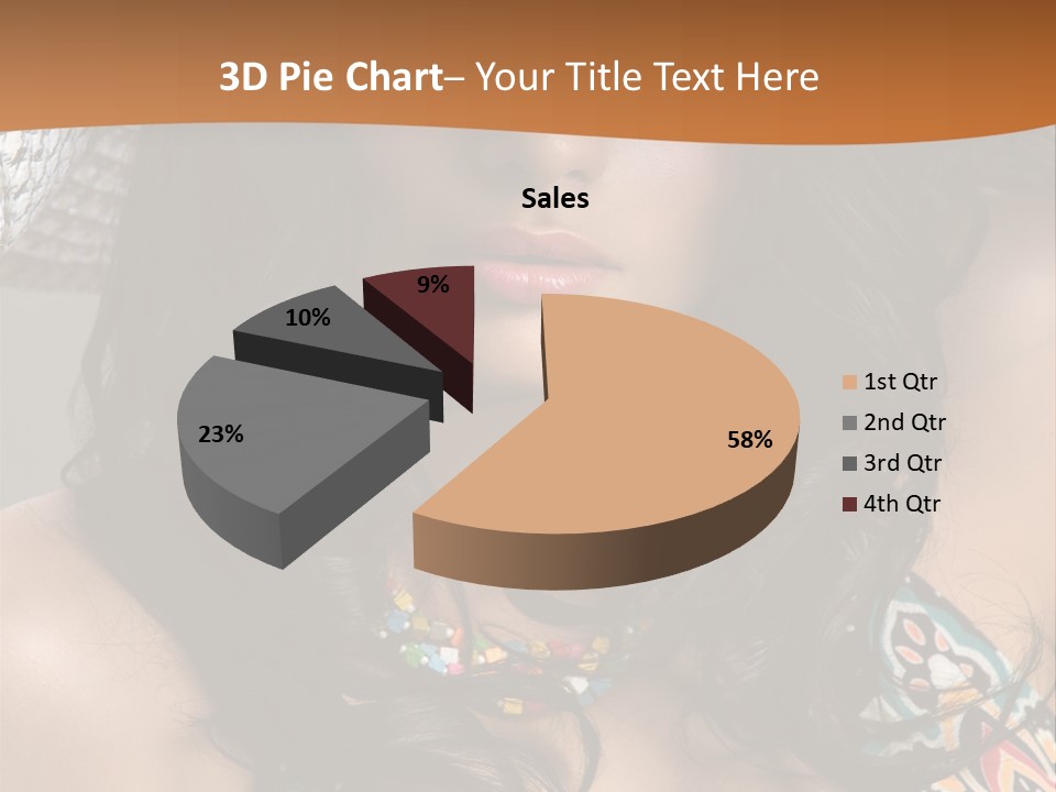 Adult Posing Luxurious PowerPoint Template