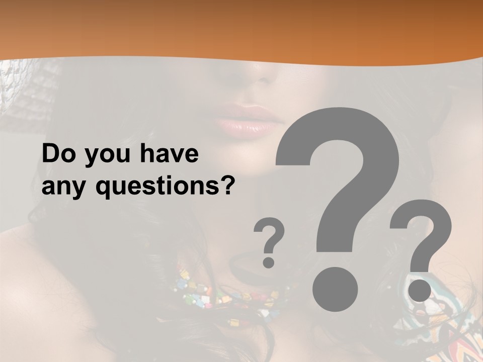 Adult Posing Luxurious PowerPoint Template