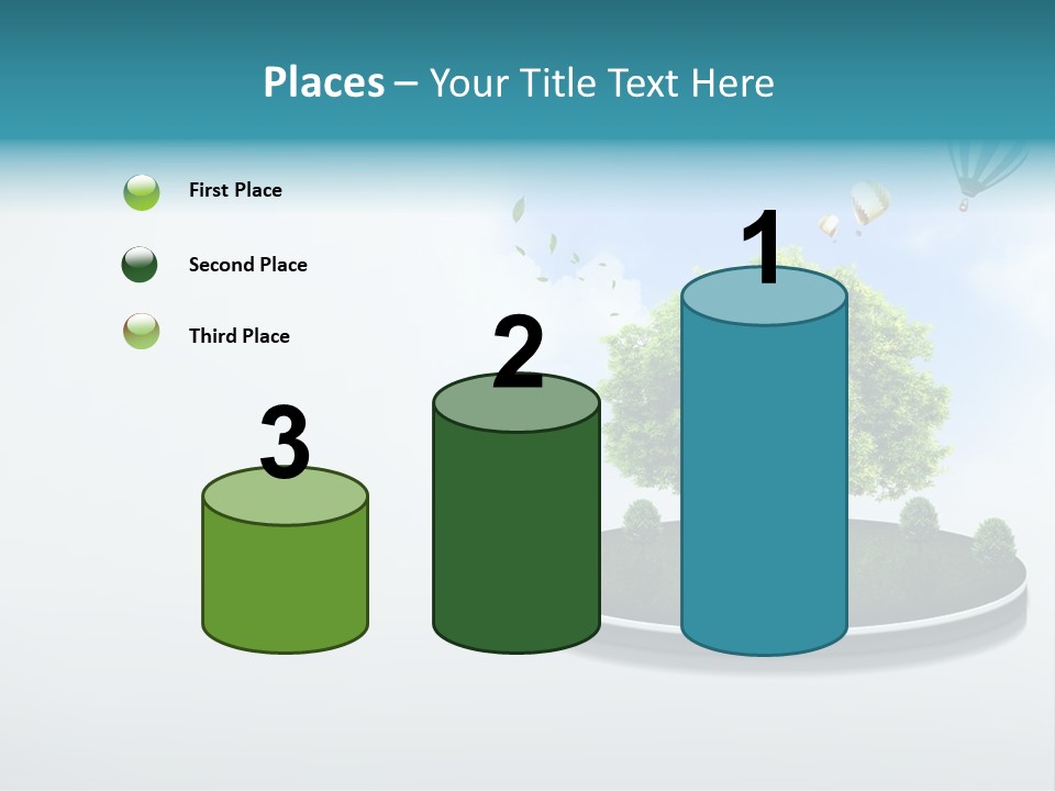 Picture Global Tree PowerPoint Template