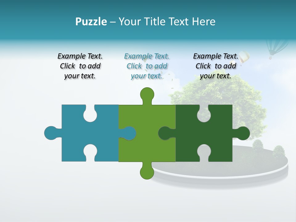 Picture Global Tree PowerPoint Template