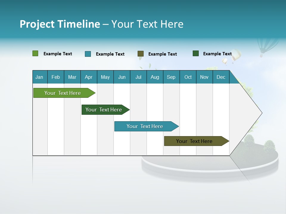 Picture Global Tree PowerPoint Template