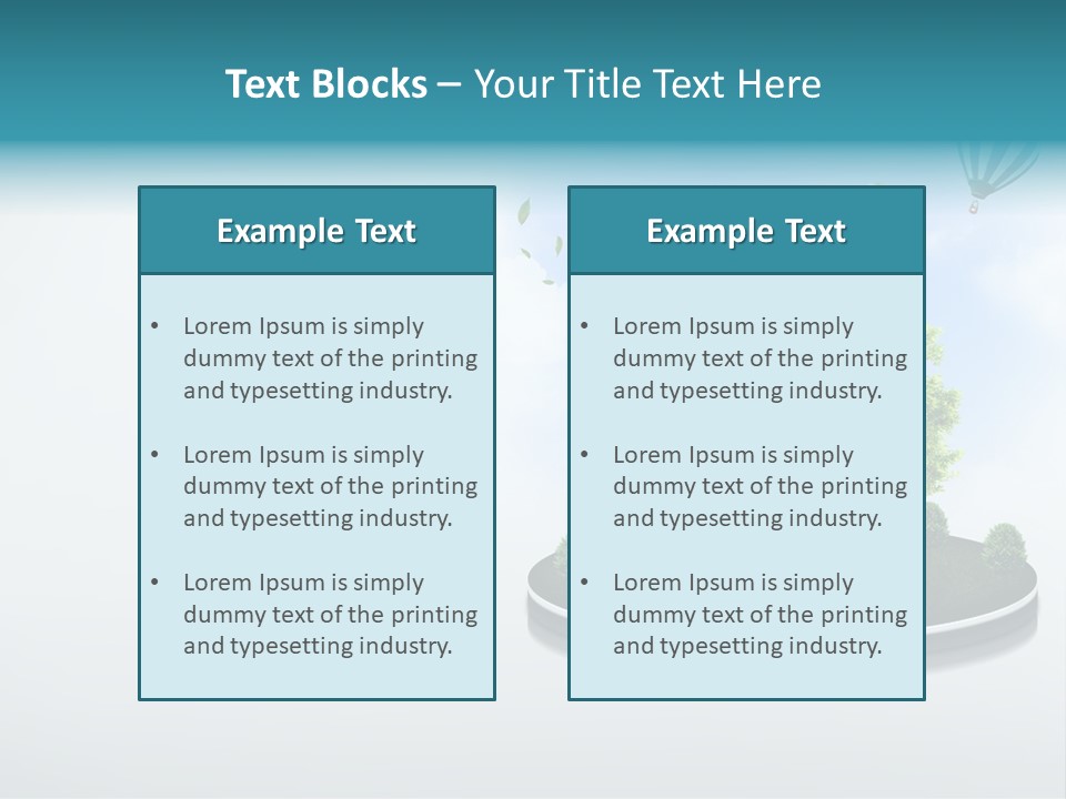 Picture Global Tree PowerPoint Template