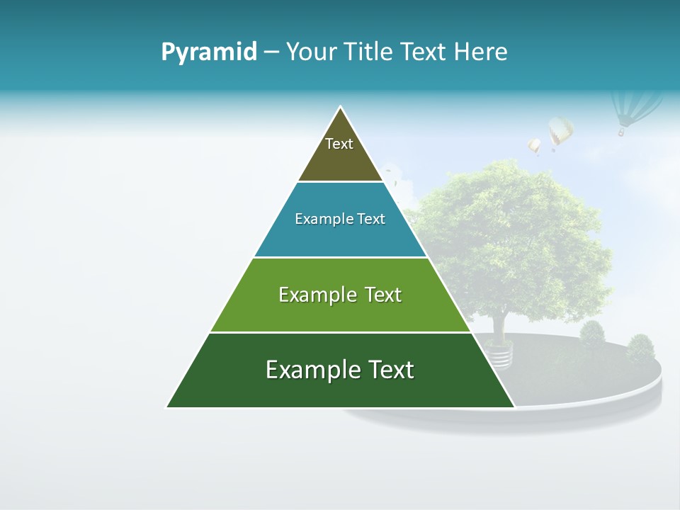 Picture Global Tree PowerPoint Template